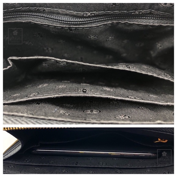 Tory Burch - Britten Large Zip Pouch -Snake (Grey) - Picture 4 of 8